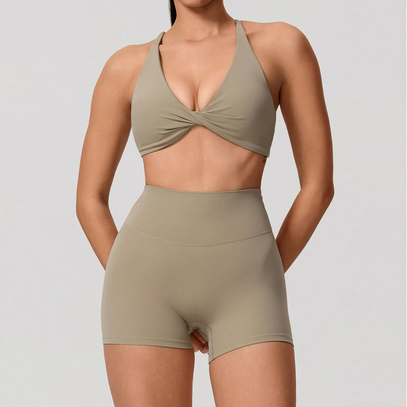 Women's Yoga Set, Quick Dry Sports Bra & Leggings, 2 Piece Gym Workout Outfit