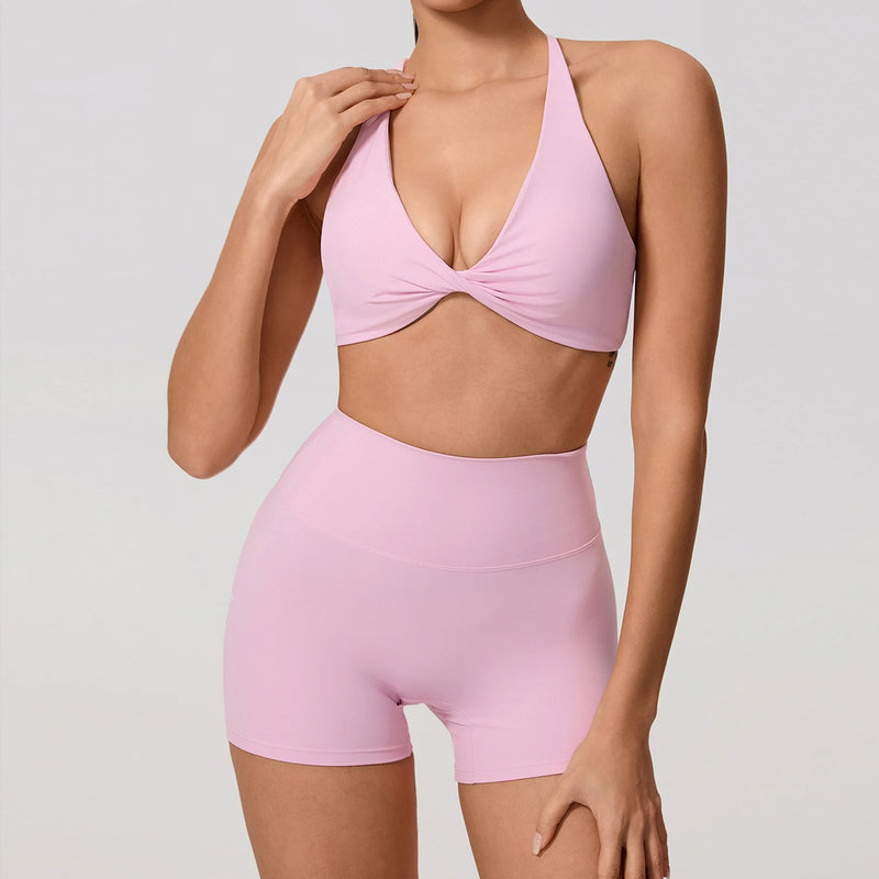 Women's Yoga Set, Quick Dry Sports Bra & Leggings, 2 Piece Gym Workout Outfit