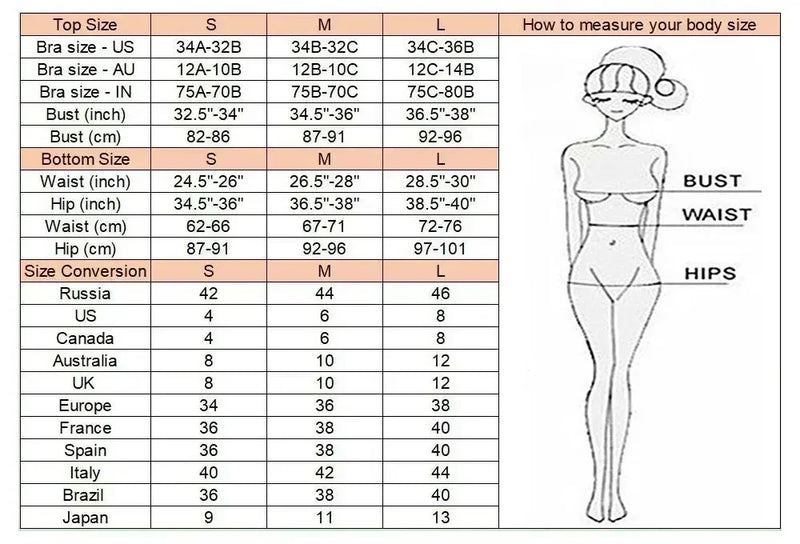 Women's Denim Print Bikini Set, Deep V Two Piece Swimsuit, Low Rise Bathing Suit, Push Up Beach Swimwear