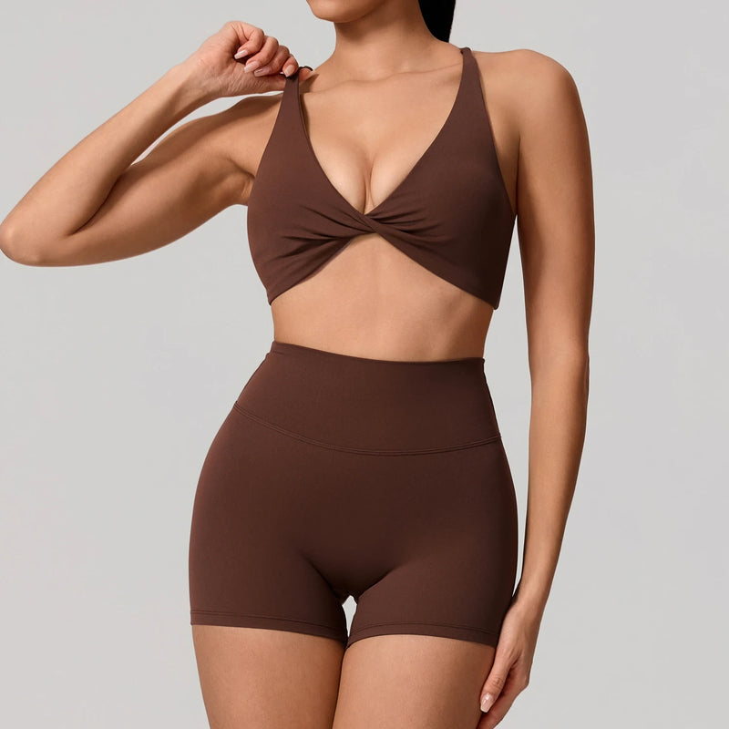 Women's Yoga Set, Quick Dry Sports Bra & Leggings, 2 Piece Gym Workout Outfit