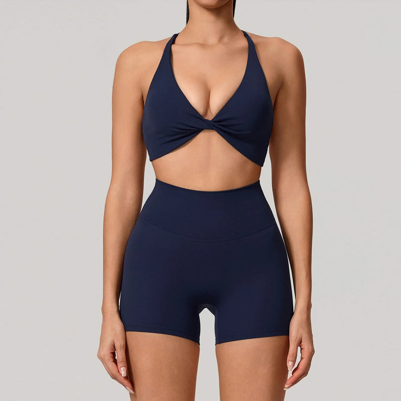 Women's Yoga Set, Quick Dry Sports Bra & Leggings, 2 Piece Gym Workout Outfit