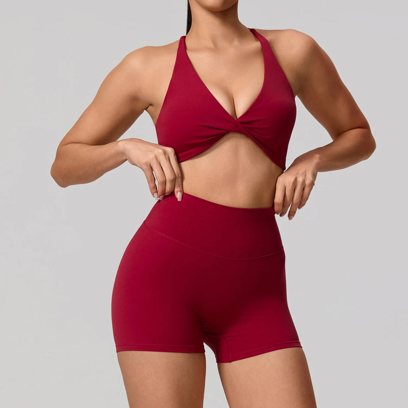 Women's Yoga Set, Quick Dry Sports Bra & Leggings, 2 Piece Gym Workout Outfit